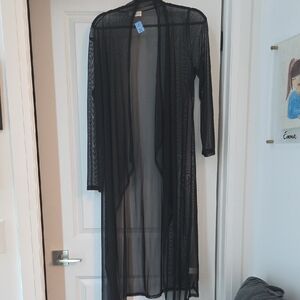Elegant Black Sheer Wrap